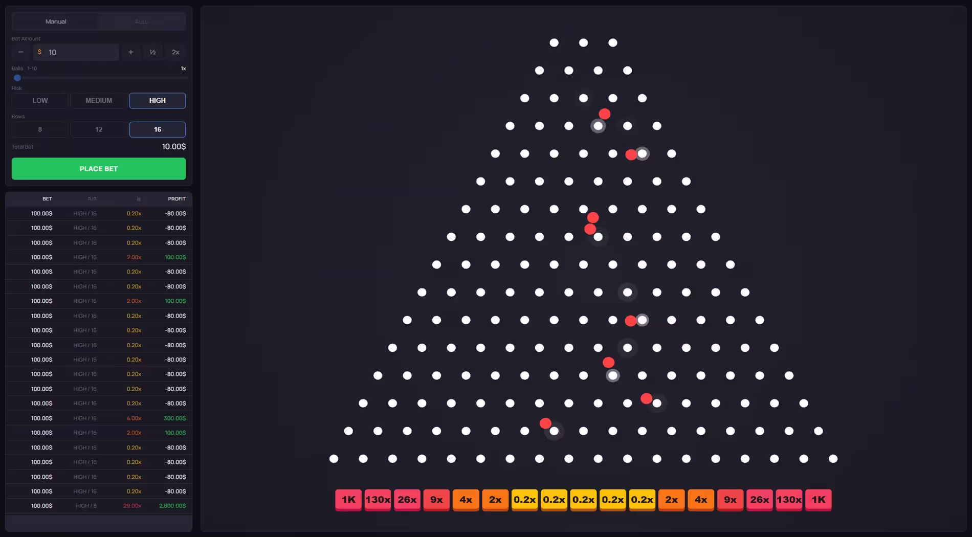 🔴 Plinko